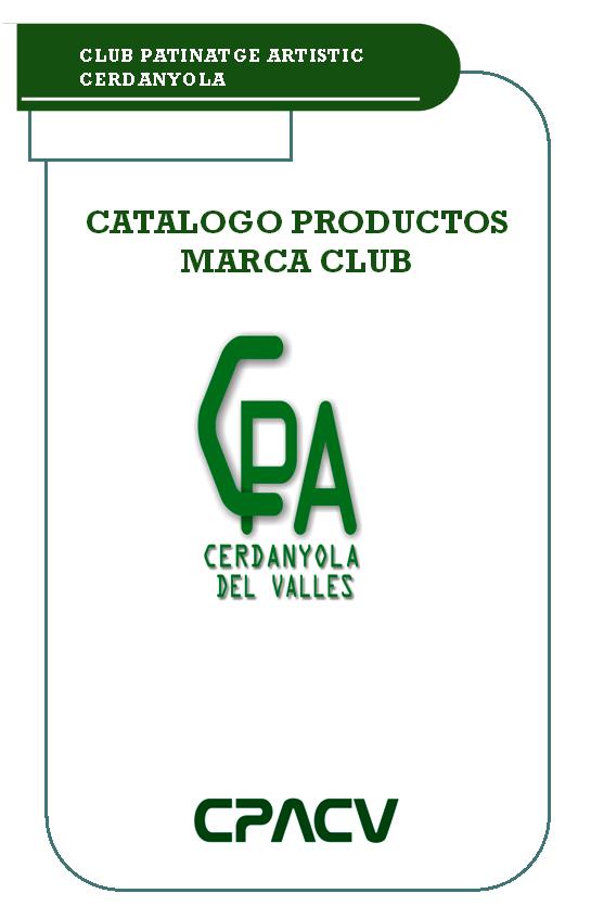 Catalogo de productos marca Club